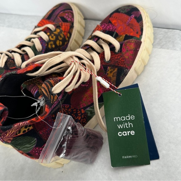 NWT FARM Rio Colorful High-Top Women's Sneakers Size 11/EUR 43 - Picture 9 of 12